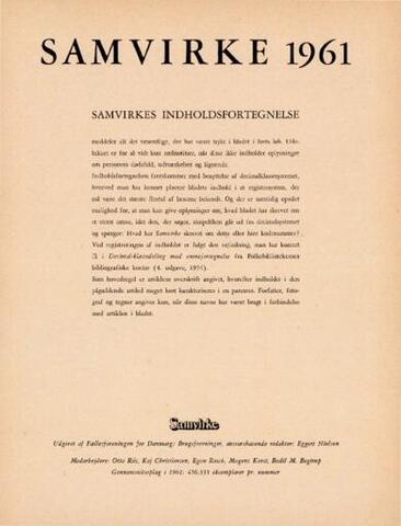 Samvirke (01.01.1961)