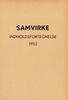 Samvirke - indholdsfortegnelse 1953