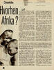 Hvorhen Afrika?