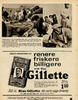 Renere friskere billigere med blaa Gillette 