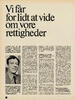 Vi får for lidt at vide om vore rettigheder