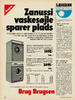 Zanussi vaskesøjle sparer plads