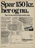Spar 15o kr. her og nu. Information 