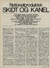 Nationalproduktet: Skidt og kanel 