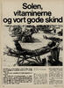 Solen, vitaminerne og vort gode skind 