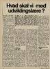 Hvad skal vi med udviklingslære? 