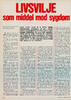 Livsvilje som middel mod sygdom 