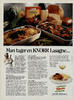 Man tager en Knorr lasagne