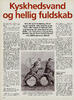 Kyskhedsvand og hellig fuldskab