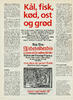 Kål, fisk, kød, ost og grød 