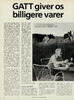 GATT giver os billigere varer