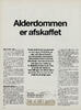 Alderdommen er afskaffet
