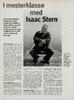 I mesterklasse med Isaac Stern