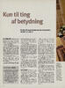 Kun til ting af betydning