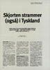 Skjorten strammer (også) i Tyskland