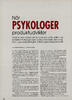 Når psykologer produktudvikler