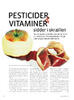 Pesticider & Vitaminer sidder i skrællen 