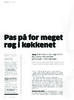 Pas på for meget røg i køkkenet