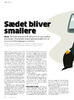 Sædet bliver smallere 