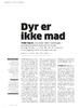 Dyr er ikke mad 