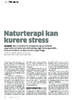 Naturterapi kan kurere stress