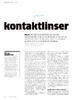 Kontaktlinser