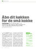 Åbn dit køkken for de små kokke