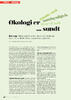 Økologi er …sundt